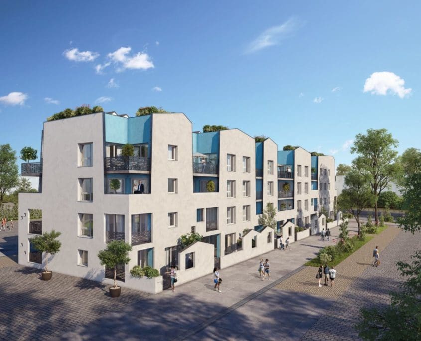 bâtiment 3d T3 • Résidence Rives du Canal