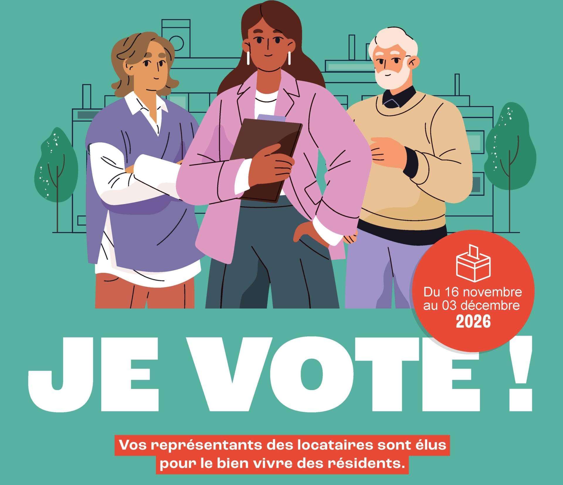 Élections locataires HLM 2026 : votez pour vos représentants ! — illustration